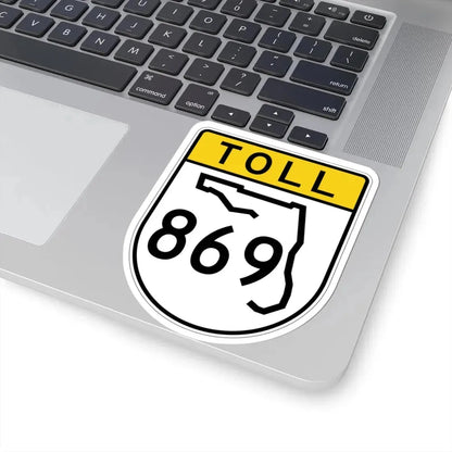 Toll Florida 869 (Florida) (Road Sign) STICKER Vinyl Kiss-Cut Decal - The Sticker Space