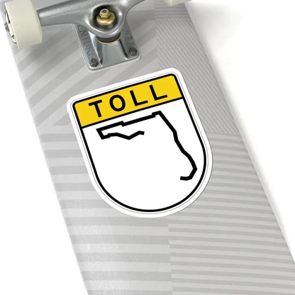 Toll Florida blank (Florida) (Road Sign) STICKER Vinyl Kiss-Cut Decal - The Sticker Space