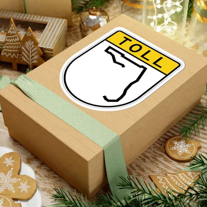 Toll Florida blank (Florida) (Road Sign) STICKER Vinyl Kiss-Cut Decal - The Sticker Space