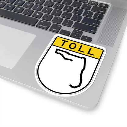 Toll Florida blank (Florida) (Road Sign) STICKER Vinyl Kiss-Cut Decal - The Sticker Space