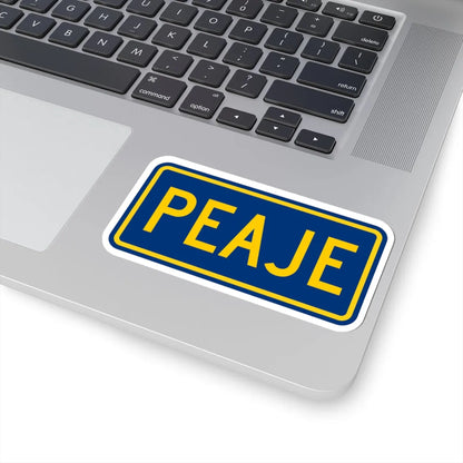 Toll plate county es (Puerto Rico) (Road Sign) STICKER Vinyl Kiss-Cut Decal - The Sticker Space