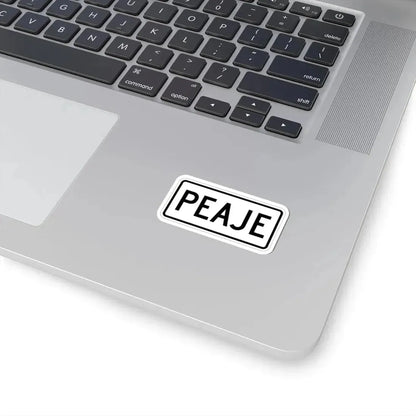 Toll plate es (Puerto Rico) (Road Sign) STICKER Vinyl Kiss-Cut Decal - The Sticker Space