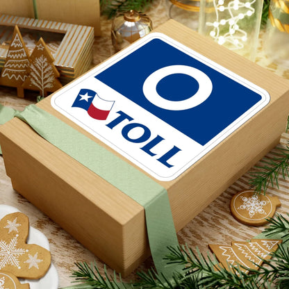 Toll Texas 0 new template (Texas) (Road Sign) STICKER Vinyl Kiss-Cut Decal - The Sticker Space