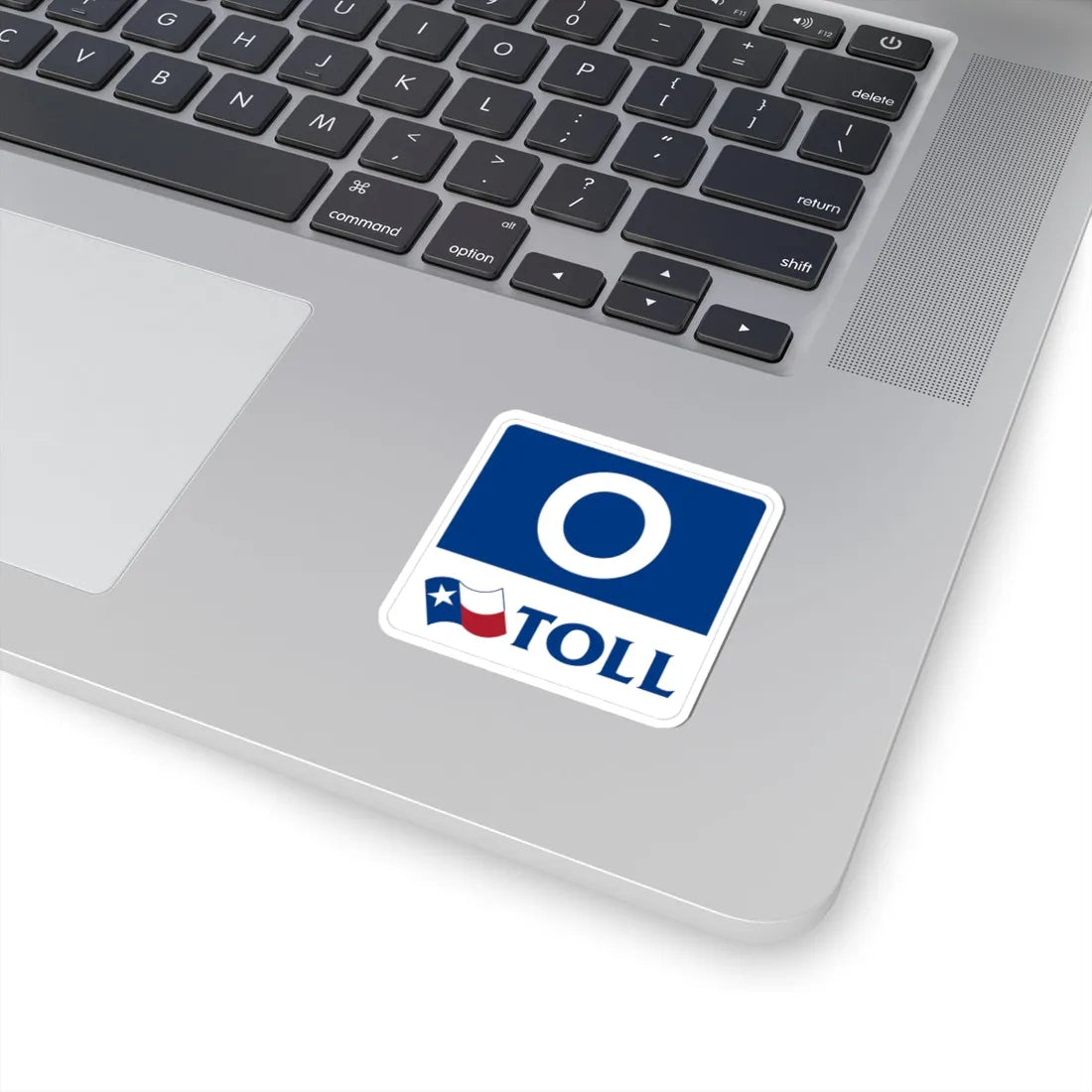 Toll Texas 0 new template (Texas) (Road Sign) STICKER Vinyl Kiss-Cut Decal - The Sticker Space