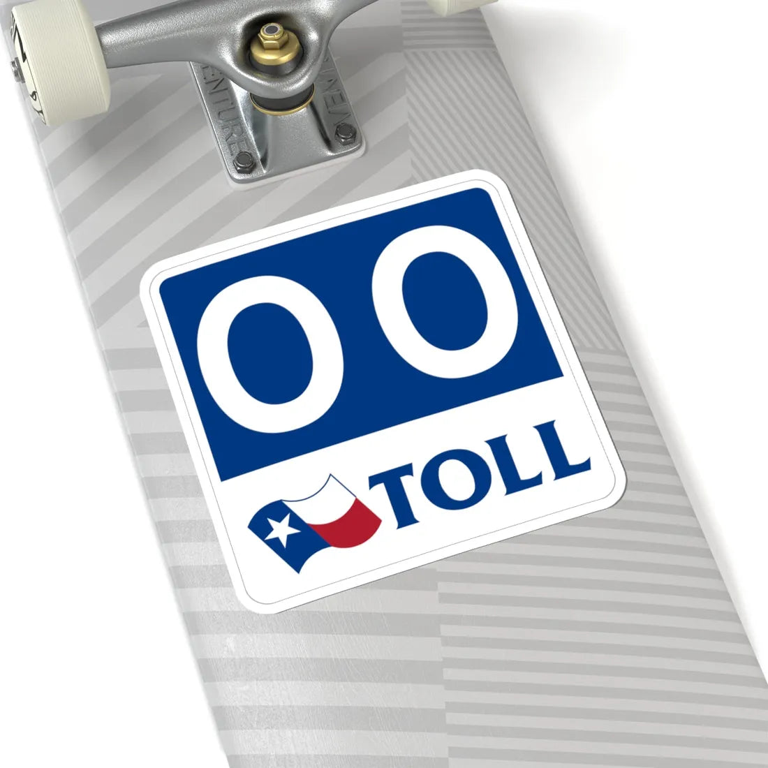 Toll Texas 00 new template (Texas) (Road Sign) STICKER Vinyl Kiss-Cut Decal - The Sticker Space