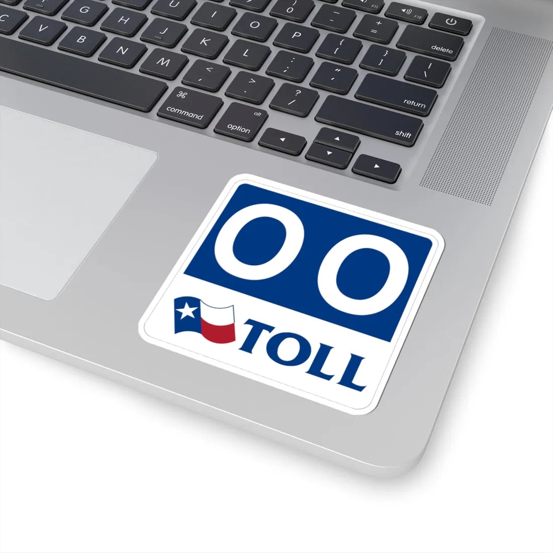Toll Texas 00 new template (Texas) (Road Sign) STICKER Vinyl Kiss-Cut Decal - The Sticker Space