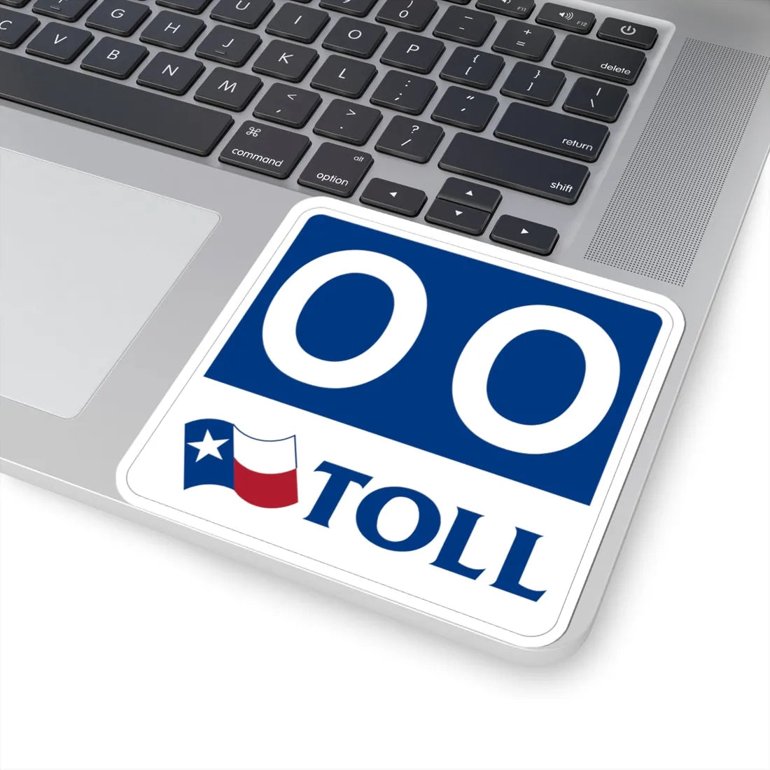 Toll Texas 00 new template (Texas) (Road Sign) STICKER Vinyl Kiss-Cut Decal - The Sticker Space