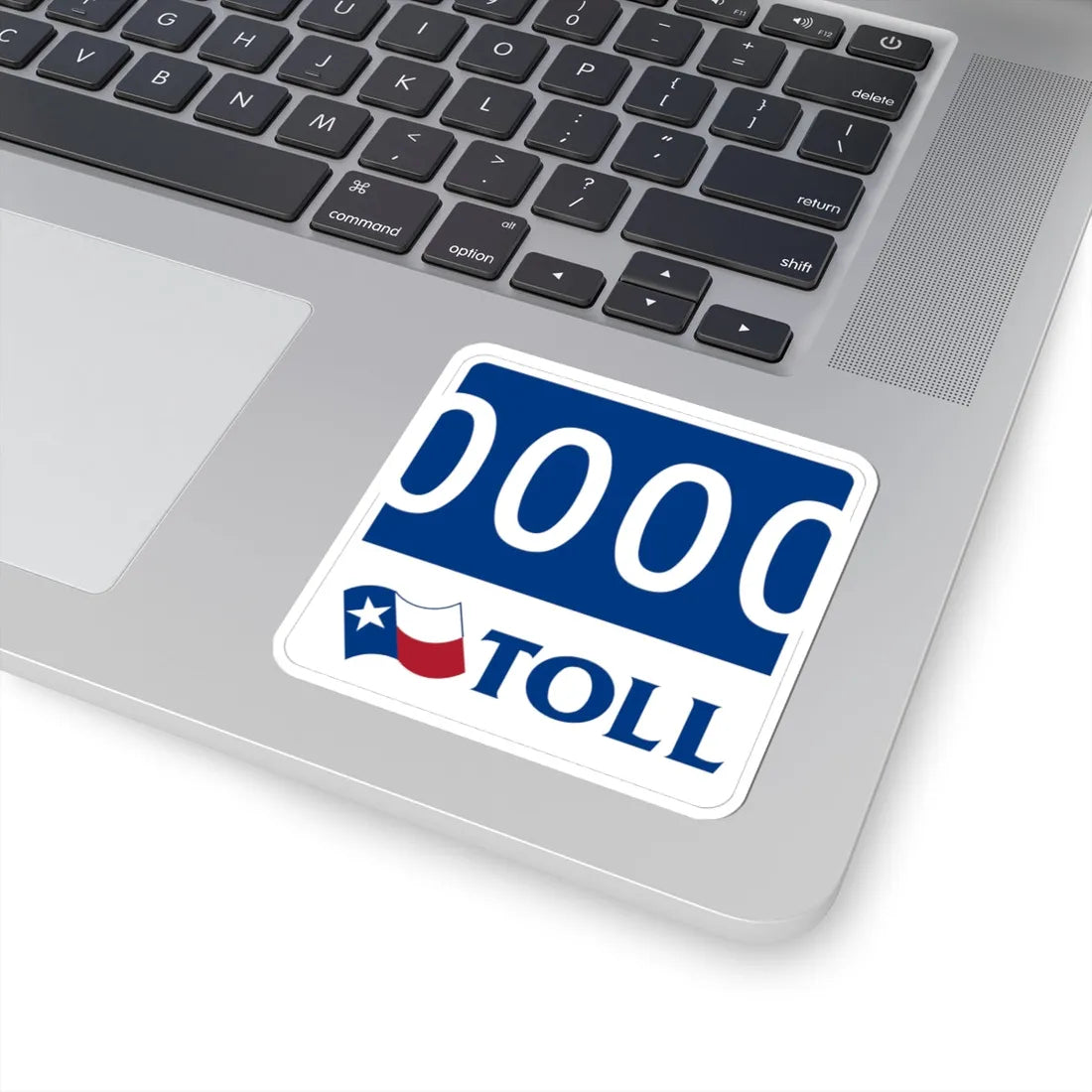 Toll Texas 0000 new template (Texas) (Road Sign) STICKER Vinyl Kiss-Cut Decal - The Sticker Space