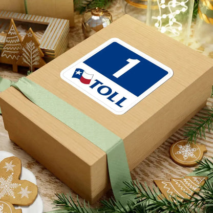 Toll Texas 1 new (Texas) (Road Sign) STICKER Vinyl Kiss-Cut Decal - The Sticker Space