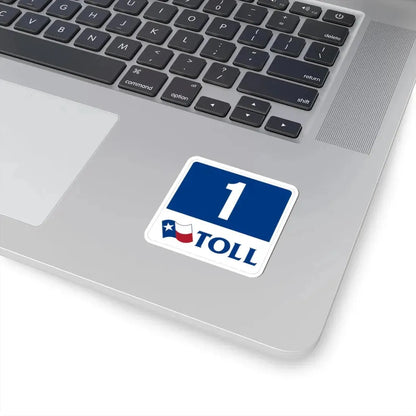 Toll Texas 1 new (Texas) (Road Sign) STICKER Vinyl Kiss-Cut Decal - The Sticker Space
