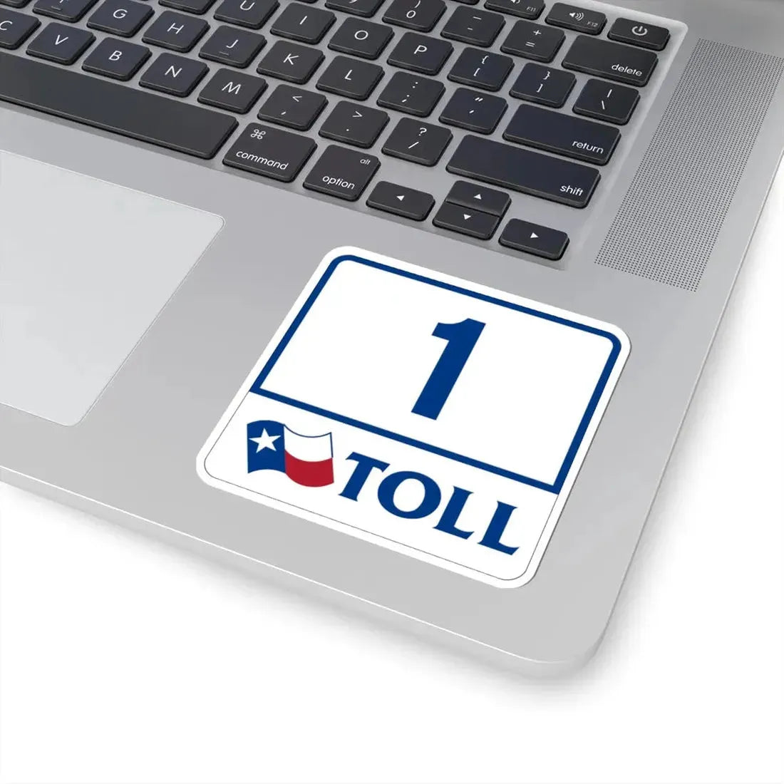 Toll Texas 1 (Texas) (Road Sign) STICKER Vinyl Kiss-Cut Decal - The Sticker Space