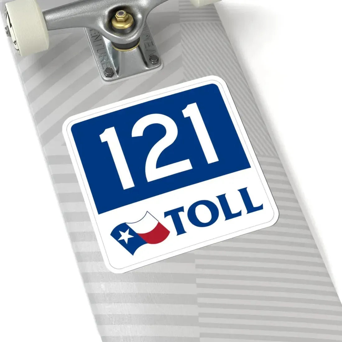 Toll Texas 121 new (Texas) (Road Sign) STICKER Vinyl Kiss-Cut Decal - The Sticker Space