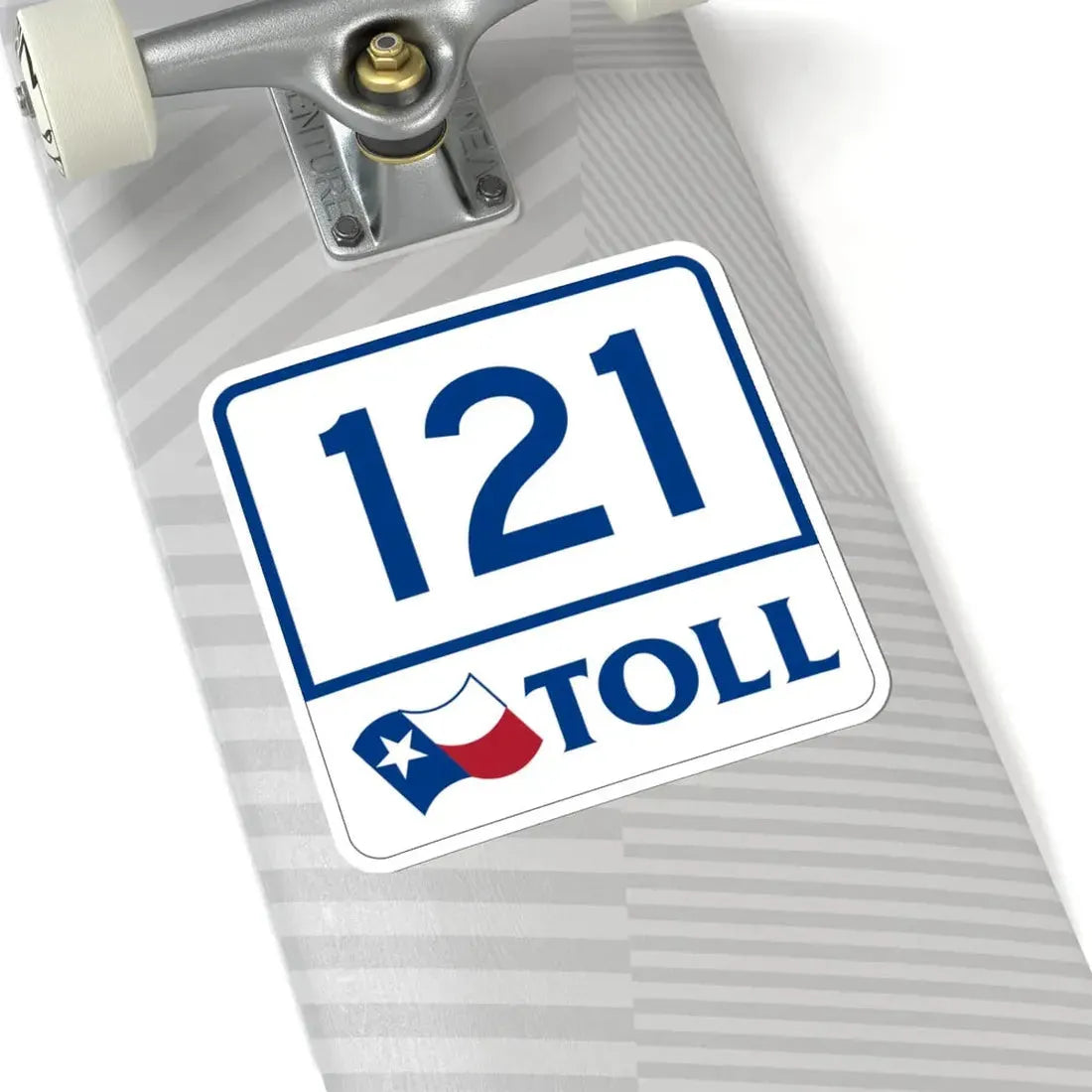 Toll Texas 121 (Texas) (Road Sign) STICKER Vinyl Kiss-Cut Decal - The Sticker Space
