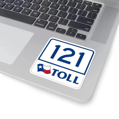 Toll Texas 121 (Texas) (Road Sign) STICKER Vinyl Kiss-Cut Decal - The Sticker Space