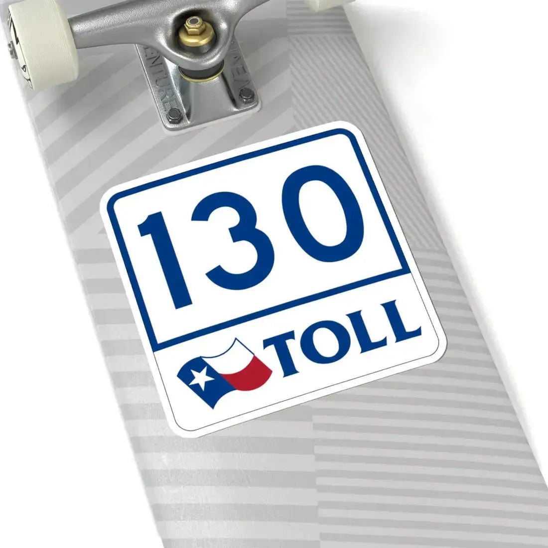 Toll Texas 130 (Texas) (Road Sign) STICKER Vinyl Kiss-Cut Decal - The Sticker Space