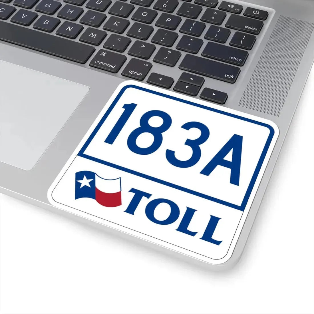 Toll Texas 183A (Texas) (Road Sign) STICKER Vinyl Kiss-Cut Decal - The Sticker Space