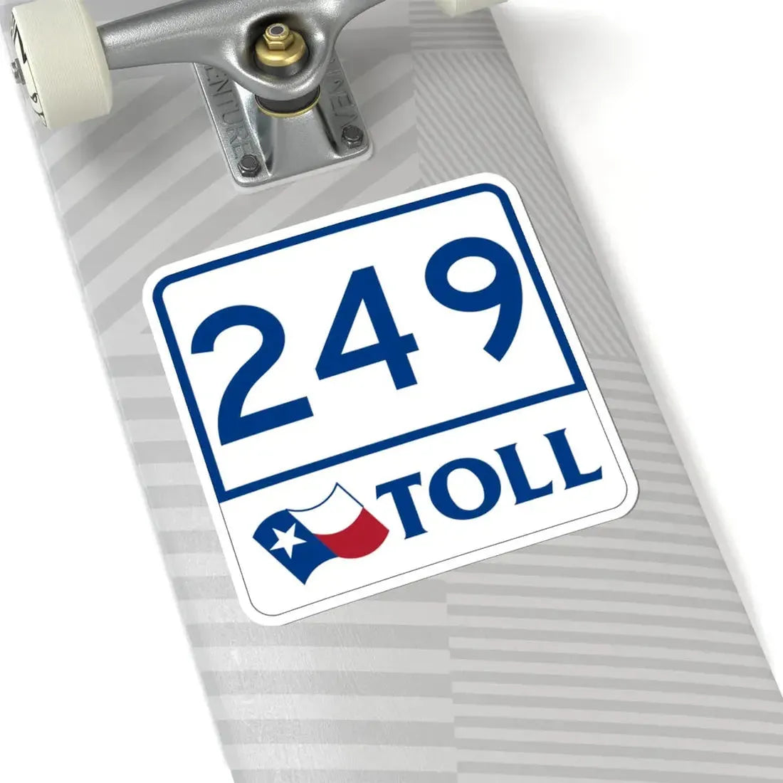 Toll Texas 249 (Texas) (Road Sign) STICKER Vinyl Kiss-Cut Decal - The Sticker Space