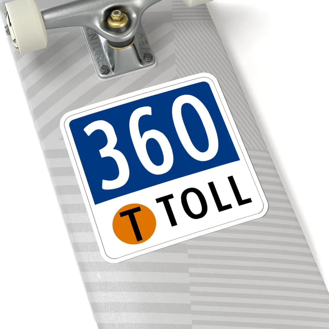 Toll Texas 360 Tollway (Texas) (Road Sign) STICKER Vinyl Kiss-Cut Decal - The Sticker Space