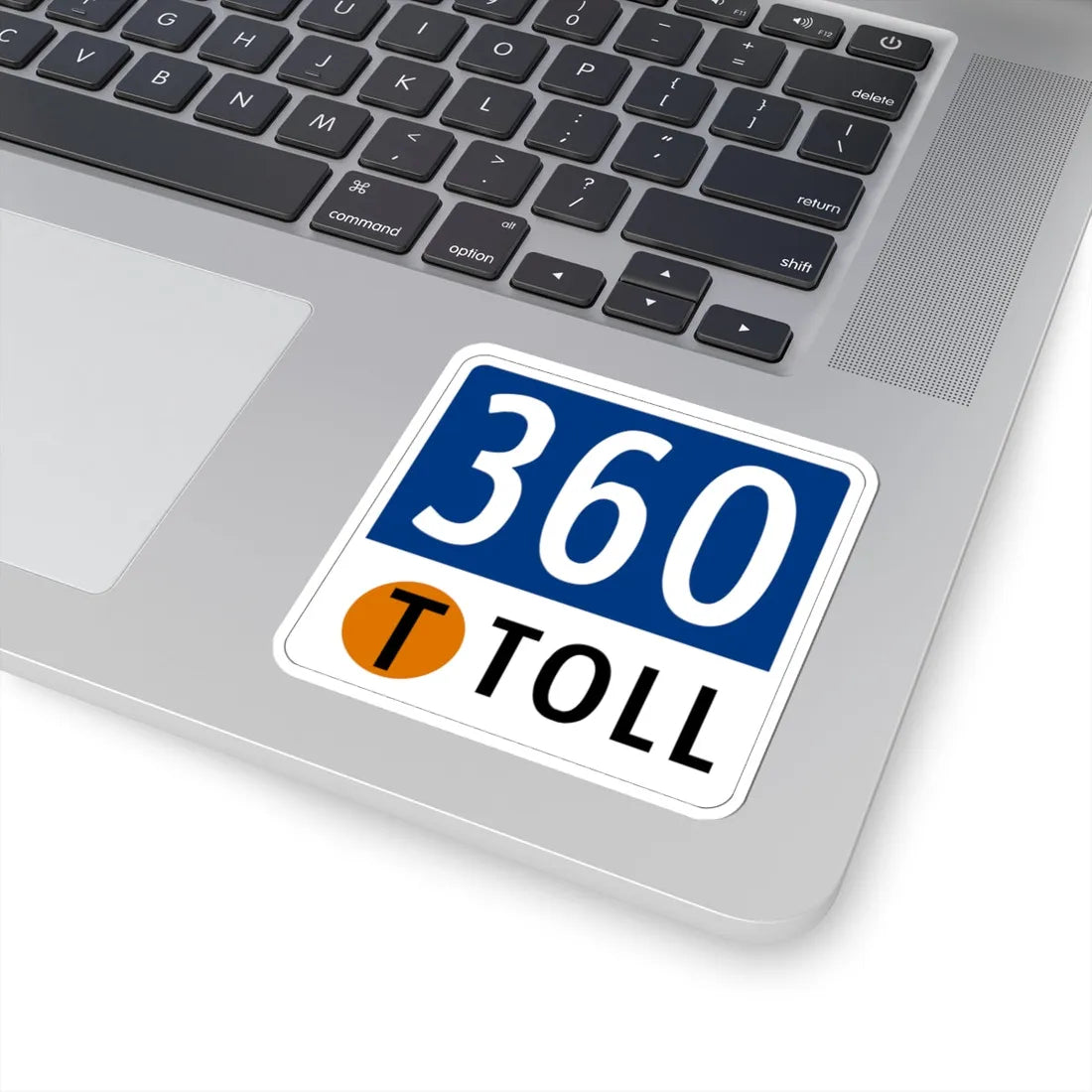 Toll Texas 360 Tollway (Texas) (Road Sign) STICKER Vinyl Kiss-Cut Decal - The Sticker Space