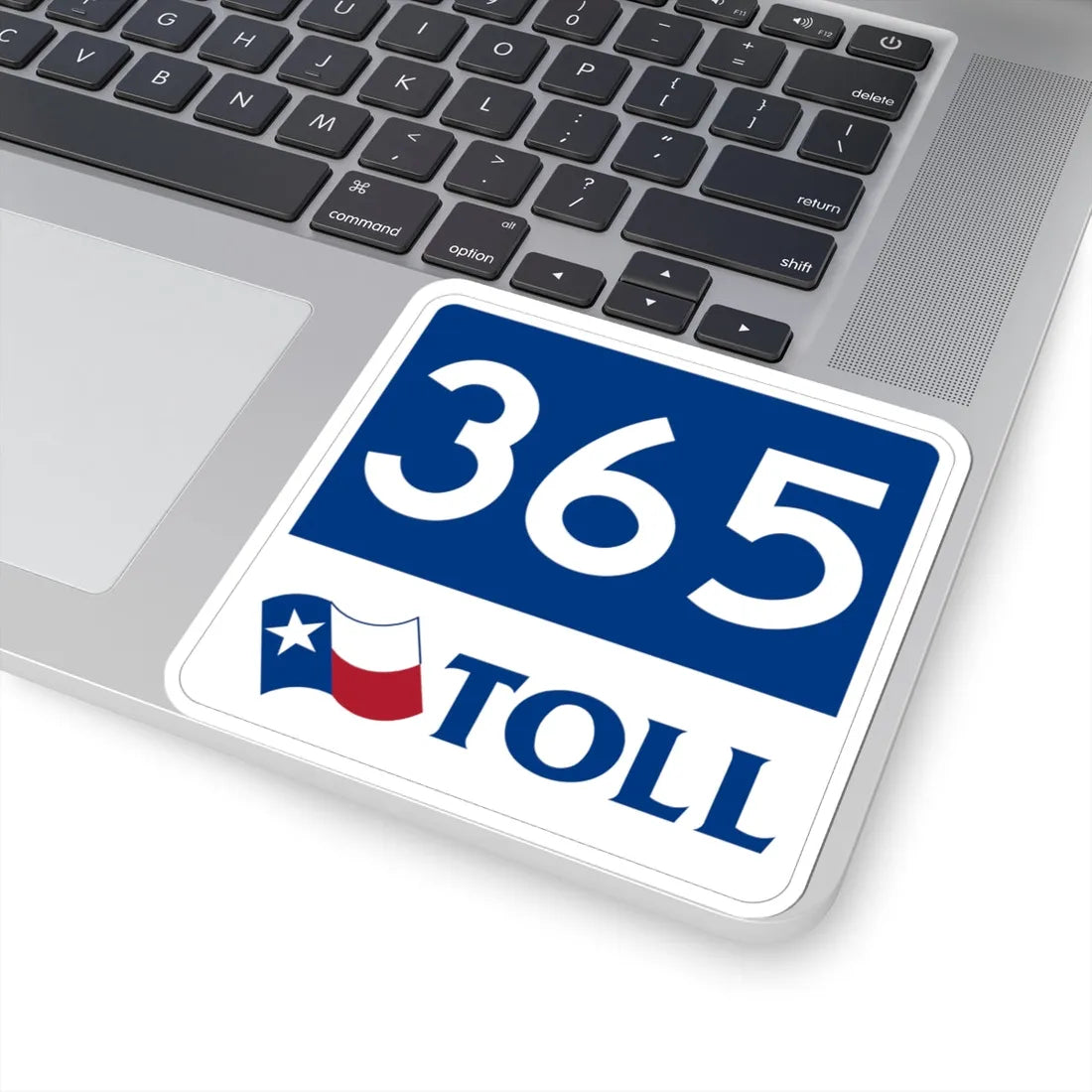 Toll Texas 365 new (Texas) (Road Sign) STICKER Vinyl Kiss-Cut Decal - The Sticker Space