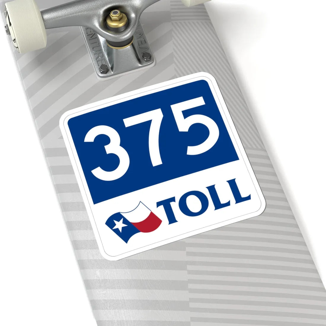 Toll Texas 375 new (Texas) (Road Sign) STICKER Vinyl Kiss-Cut Decal - The Sticker Space