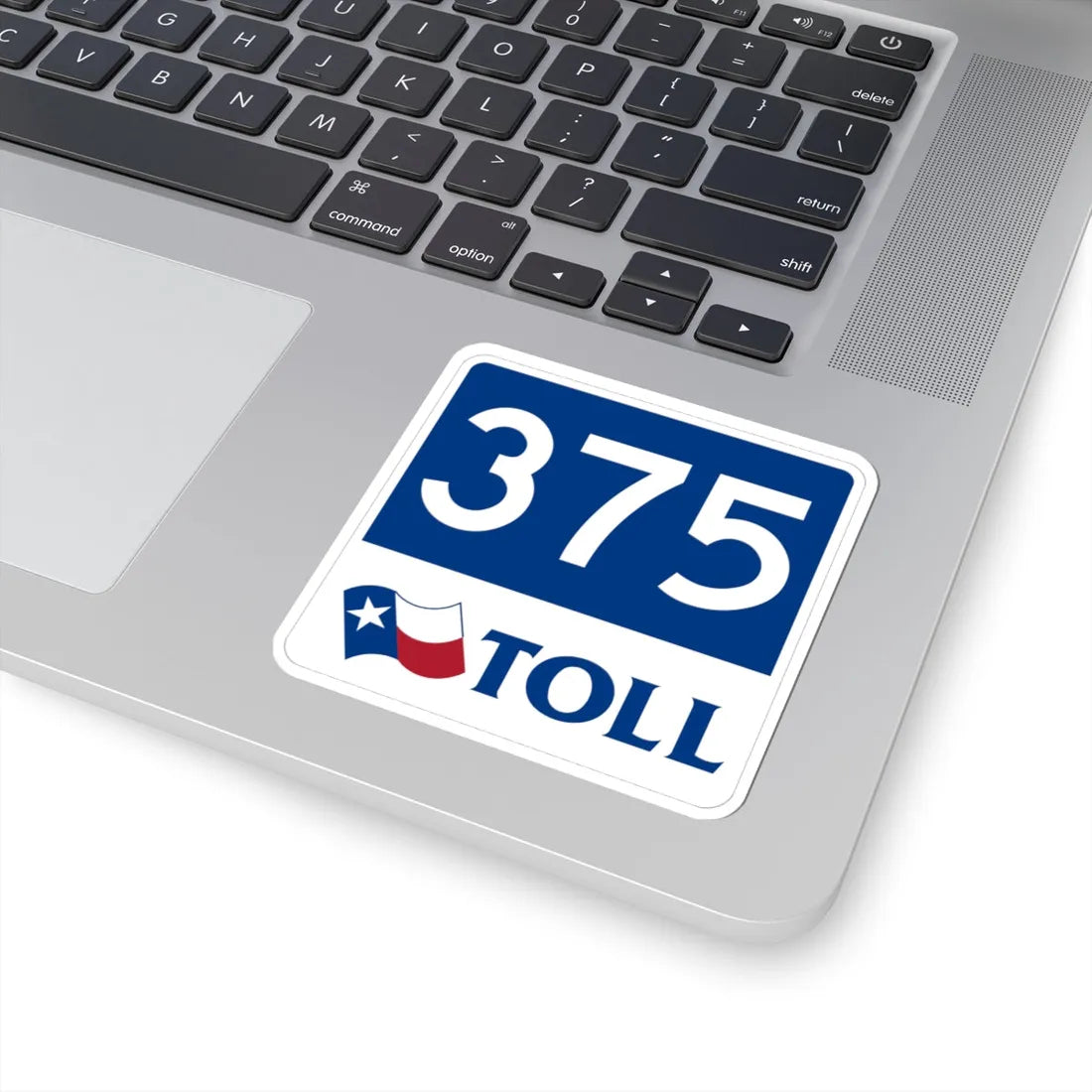 Toll Texas 375 new (Texas) (Road Sign) STICKER Vinyl Kiss-Cut Decal - The Sticker Space