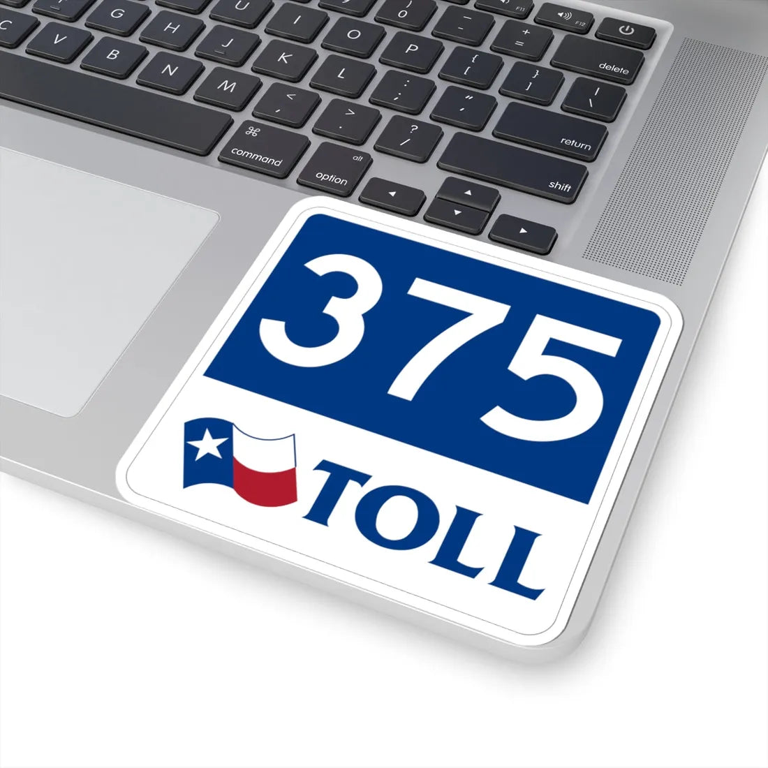 Toll Texas 375 new (Texas) (Road Sign) STICKER Vinyl Kiss-Cut Decal - The Sticker Space