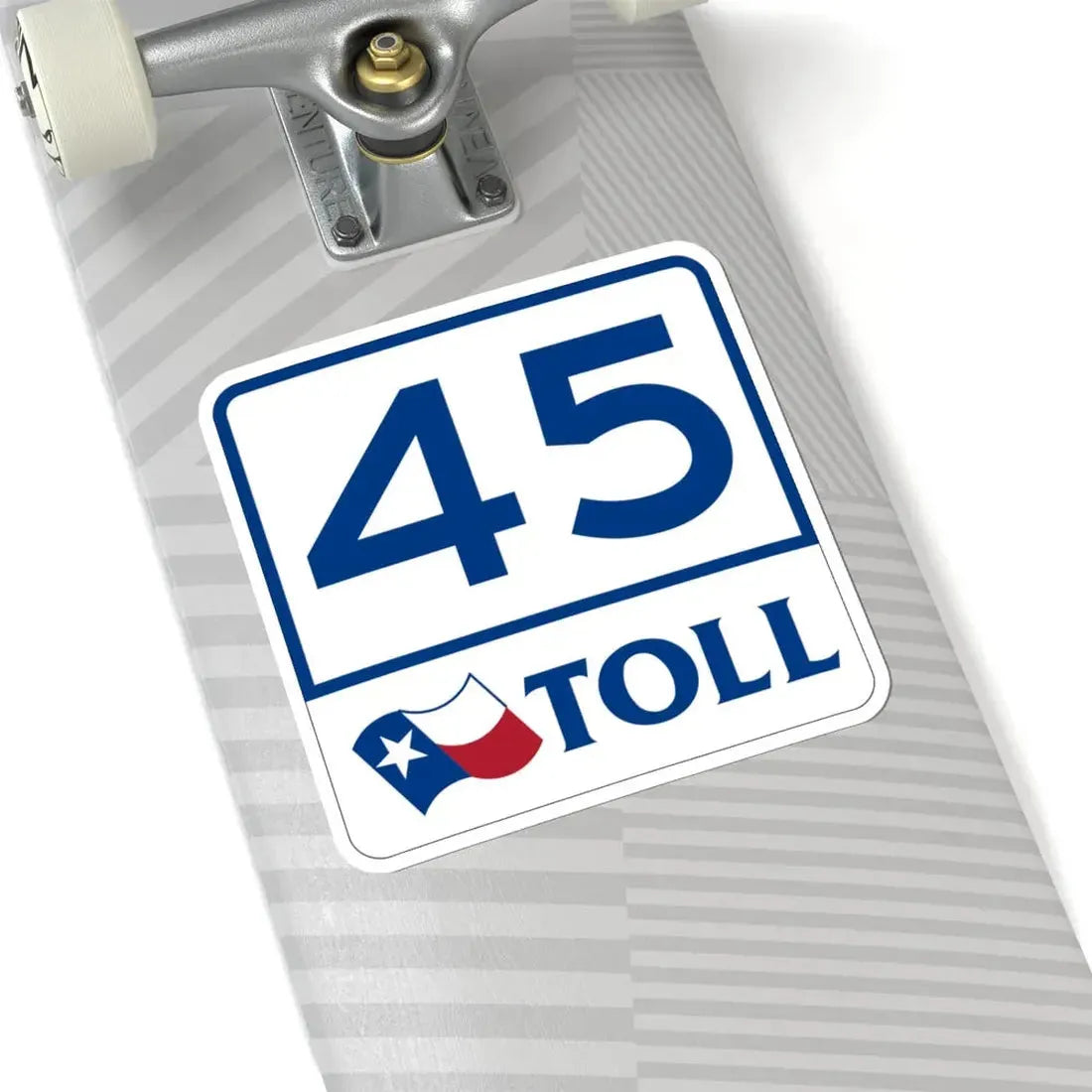 Toll Texas 45 (Texas) (Road Sign) STICKER Vinyl Kiss-Cut Decal - The Sticker Space
