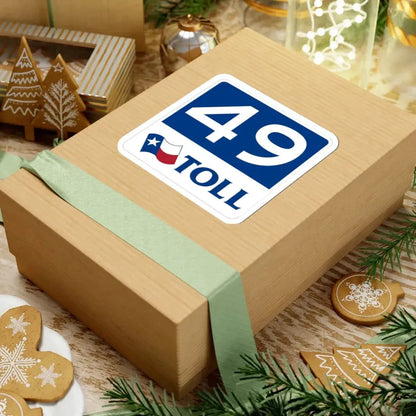 Toll Texas 49 new (Texas) (Road Sign) STICKER Vinyl Kiss-Cut Decal - The Sticker Space