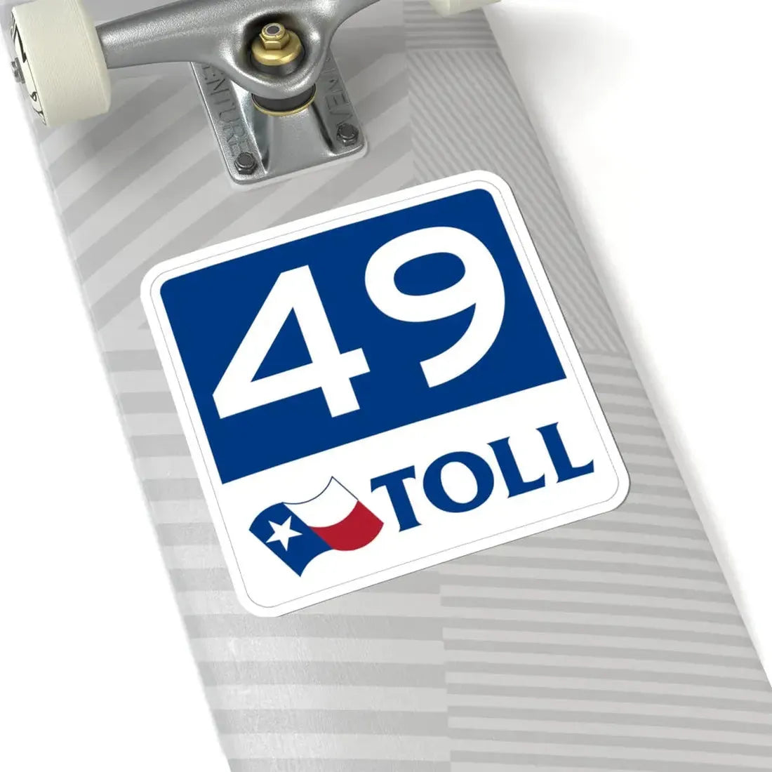 Toll Texas 49 new (Texas) (Road Sign) STICKER Vinyl Kiss-Cut Decal - The Sticker Space