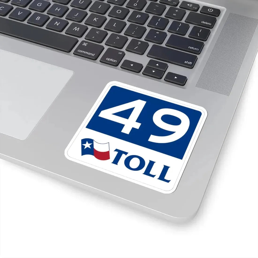 Toll Texas 49 new (Texas) (Road Sign) STICKER Vinyl Kiss-Cut Decal - The Sticker Space