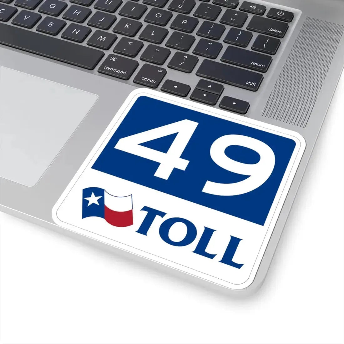 Toll Texas 49 new (Texas) (Road Sign) STICKER Vinyl Kiss-Cut Decal - The Sticker Space