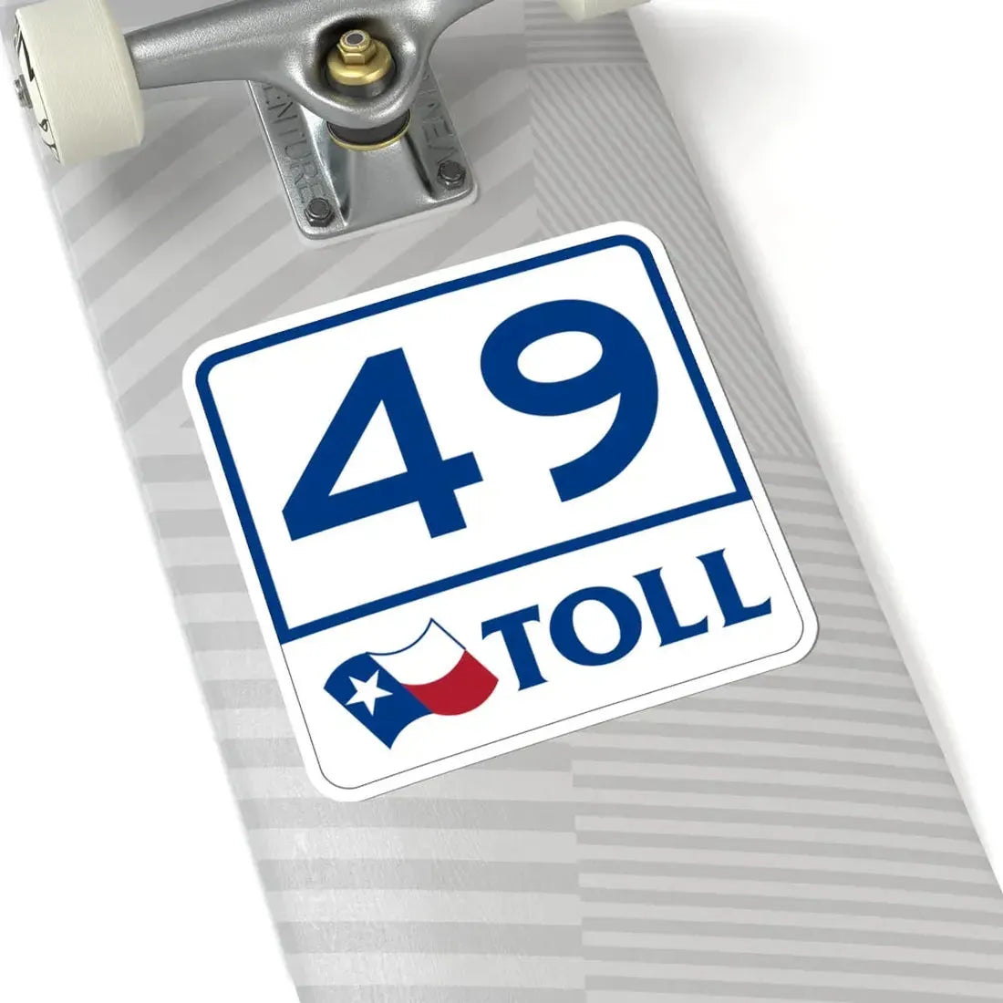 Toll Texas 49 (Texas) (Road Sign) STICKER Vinyl Kiss-Cut Decal - The Sticker Space