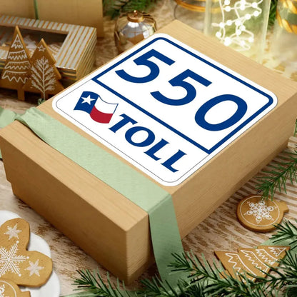 Toll Texas 550 (Texas) (Road Sign) STICKER Vinyl Kiss-Cut Decal - The Sticker Space