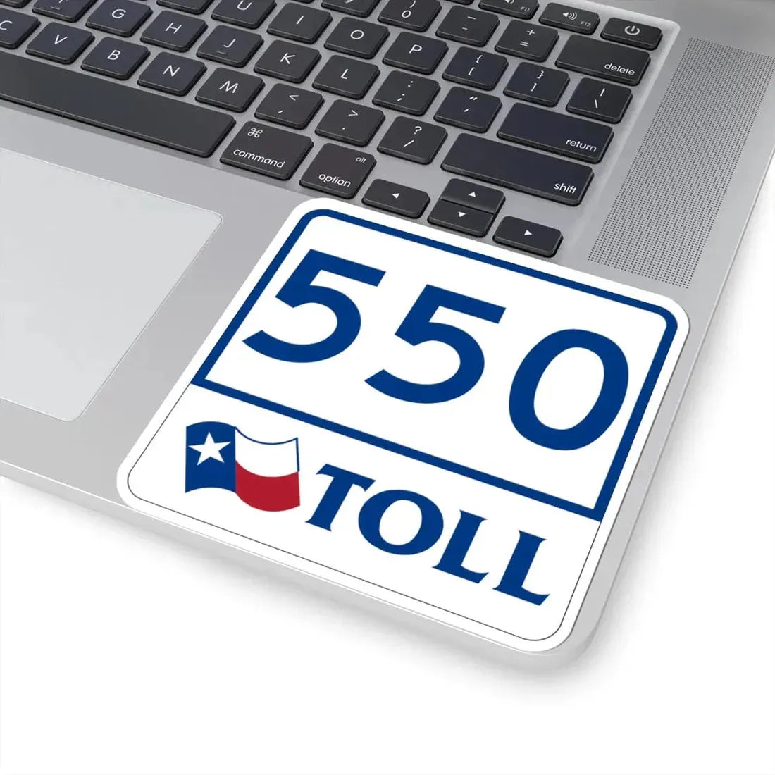 Toll Texas 550 (Texas) (Road Sign) STICKER Vinyl Kiss-Cut Decal - The Sticker Space