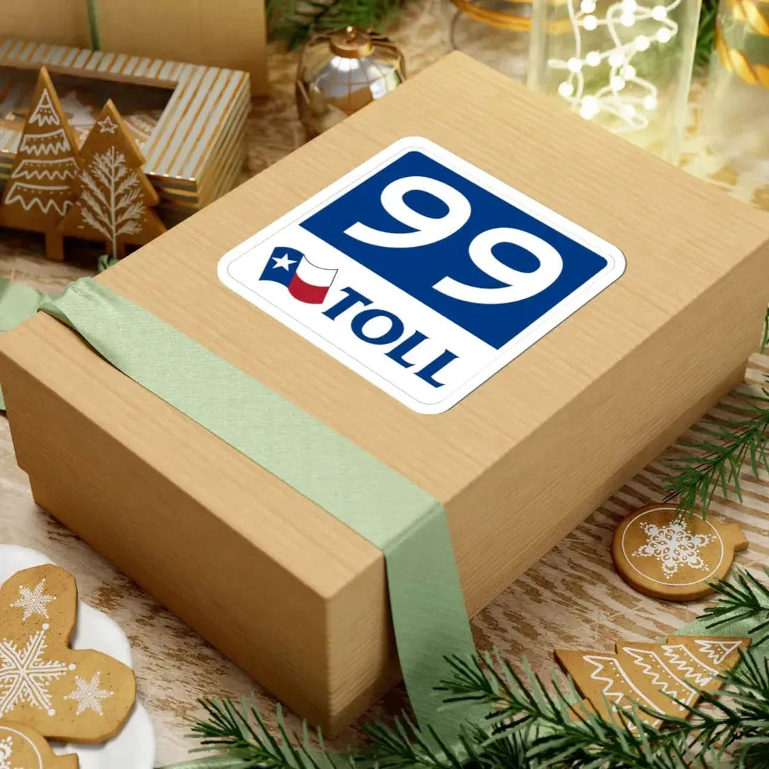 Toll Texas 99 new (Texas) (Road Sign) STICKER Vinyl Kiss-Cut Decal - The Sticker Space