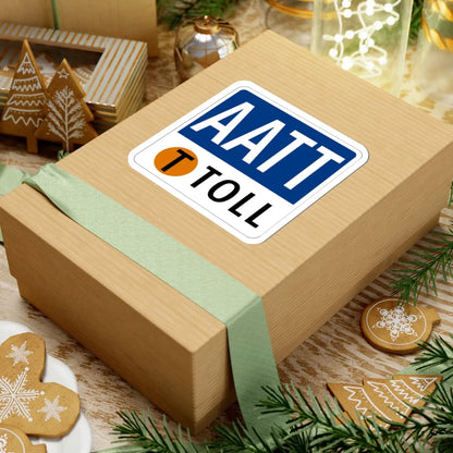 Toll Texas AATT new (Texas) (Road Sign) STICKER Vinyl Kiss-Cut Decal - The Sticker Space