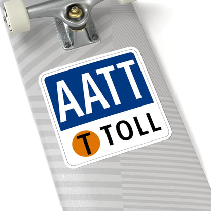 Toll Texas AATT new (Texas) (Road Sign) STICKER Vinyl Kiss-Cut Decal - The Sticker Space
