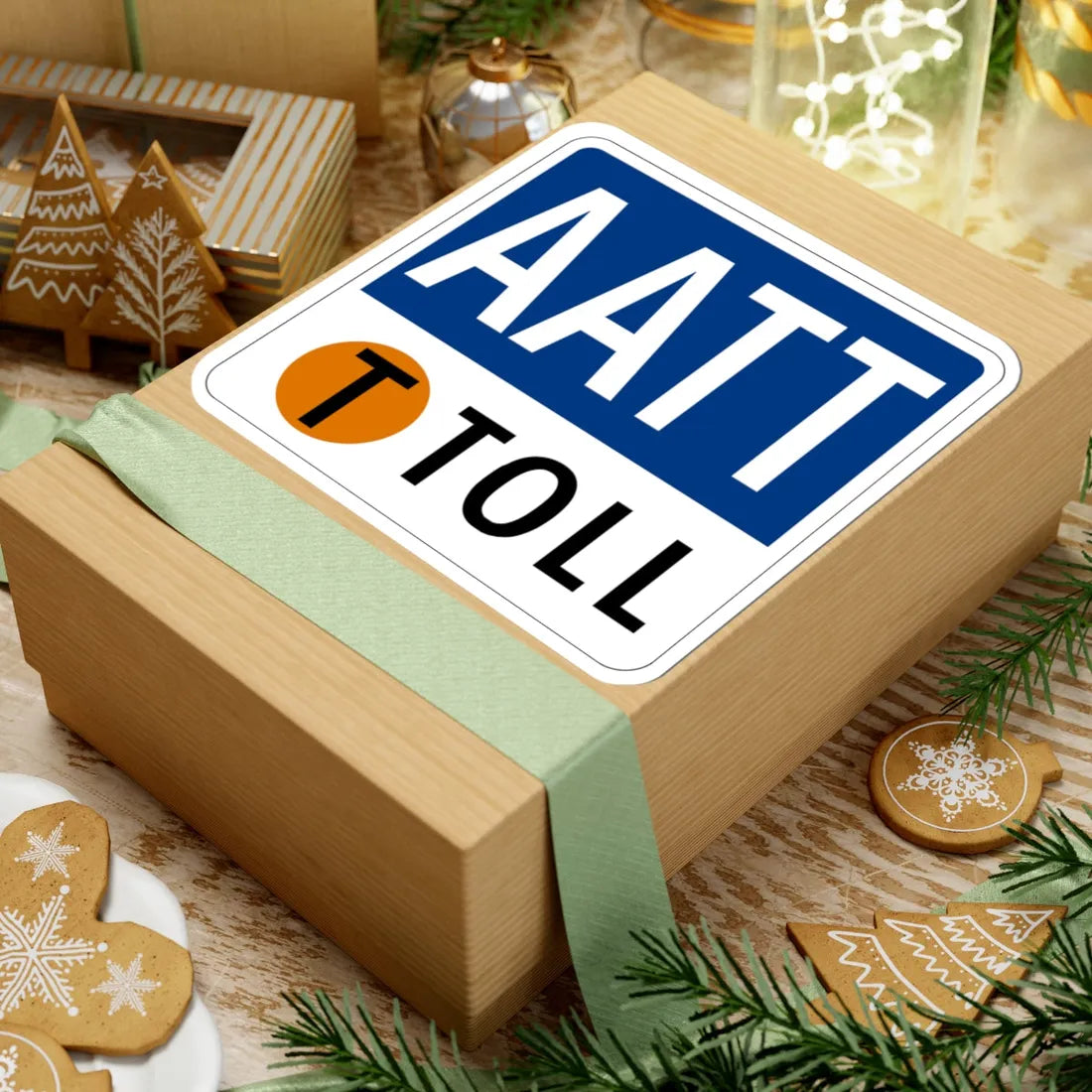 Toll Texas AATT new (Texas) (Road Sign) STICKER Vinyl Kiss-Cut Decal - The Sticker Space