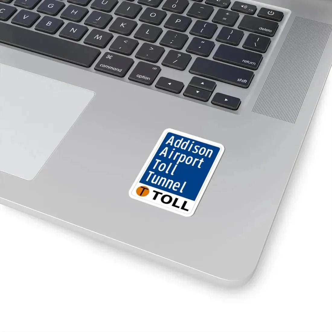 Toll Texas Addison Airport Toll Tunnel (Texas) (Road Sign) STICKER Vinyl Kiss-Cut Decal - The Sticker Space