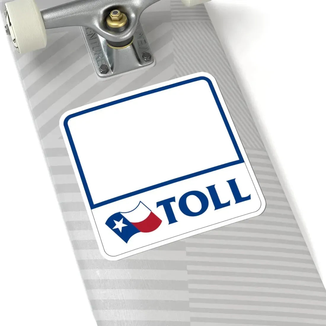 Toll Texas blank (Texas) (Road Sign) STICKER Vinyl Kiss-Cut Decal - The Sticker Space