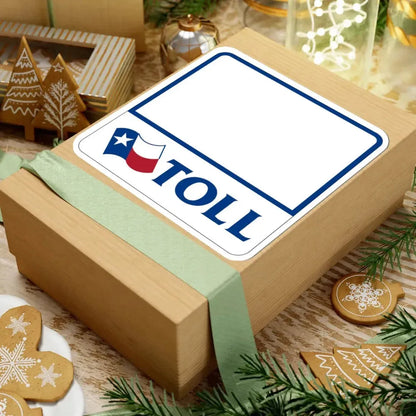 Toll Texas blank (Texas) (Road Sign) STICKER Vinyl Kiss-Cut Decal - The Sticker Space