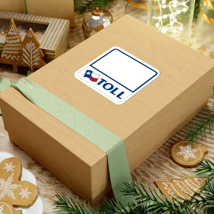 Toll Texas blank (Texas) (Road Sign) STICKER Vinyl Kiss-Cut Decal - The Sticker Space