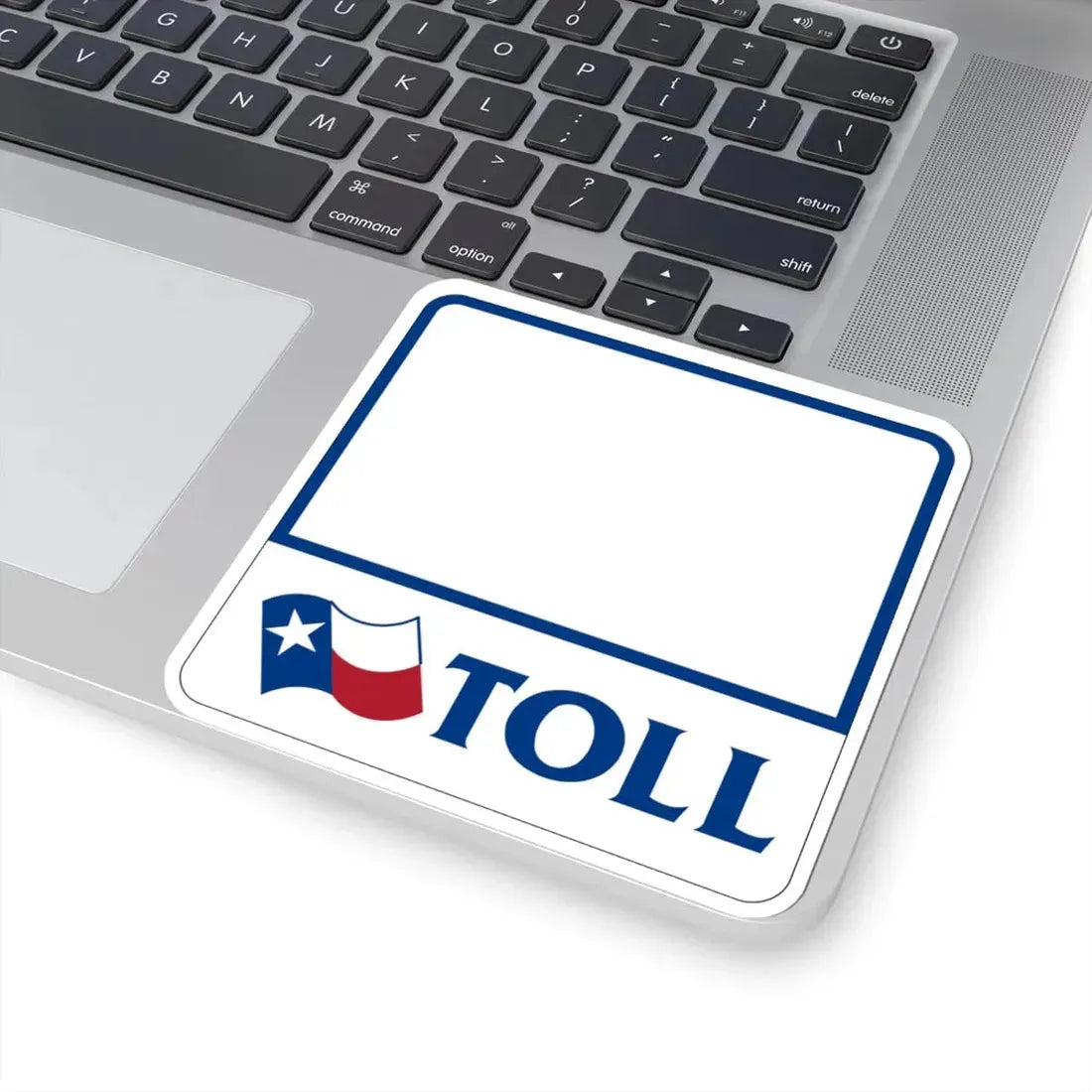 Toll Texas blank (Texas) (Road Sign) STICKER Vinyl Kiss-Cut Decal - The Sticker Space