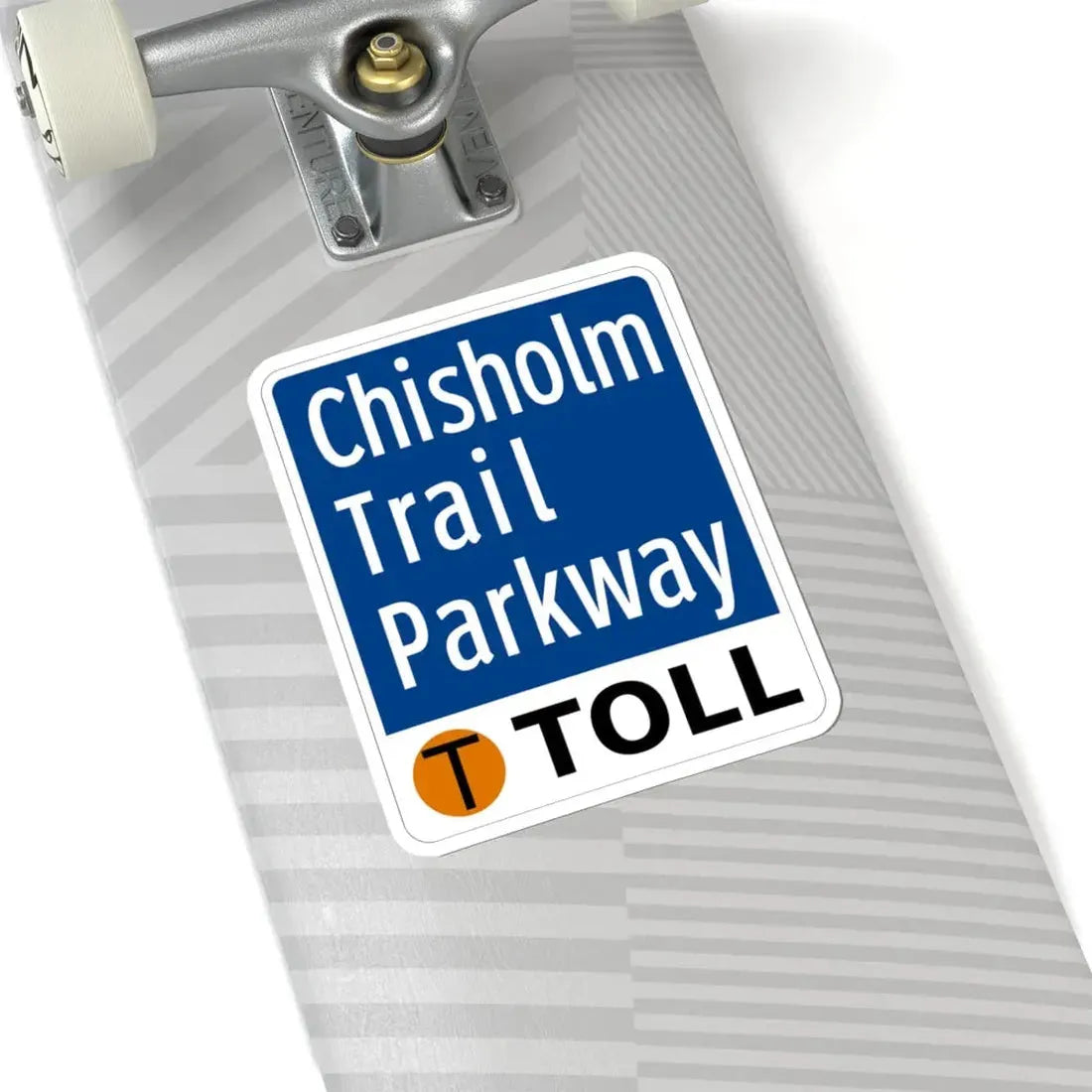 Toll Texas Chisholm Trail Parkway (Texas) (Road Sign) STICKER Vinyl Kiss-Cut Decal - The Sticker Space
