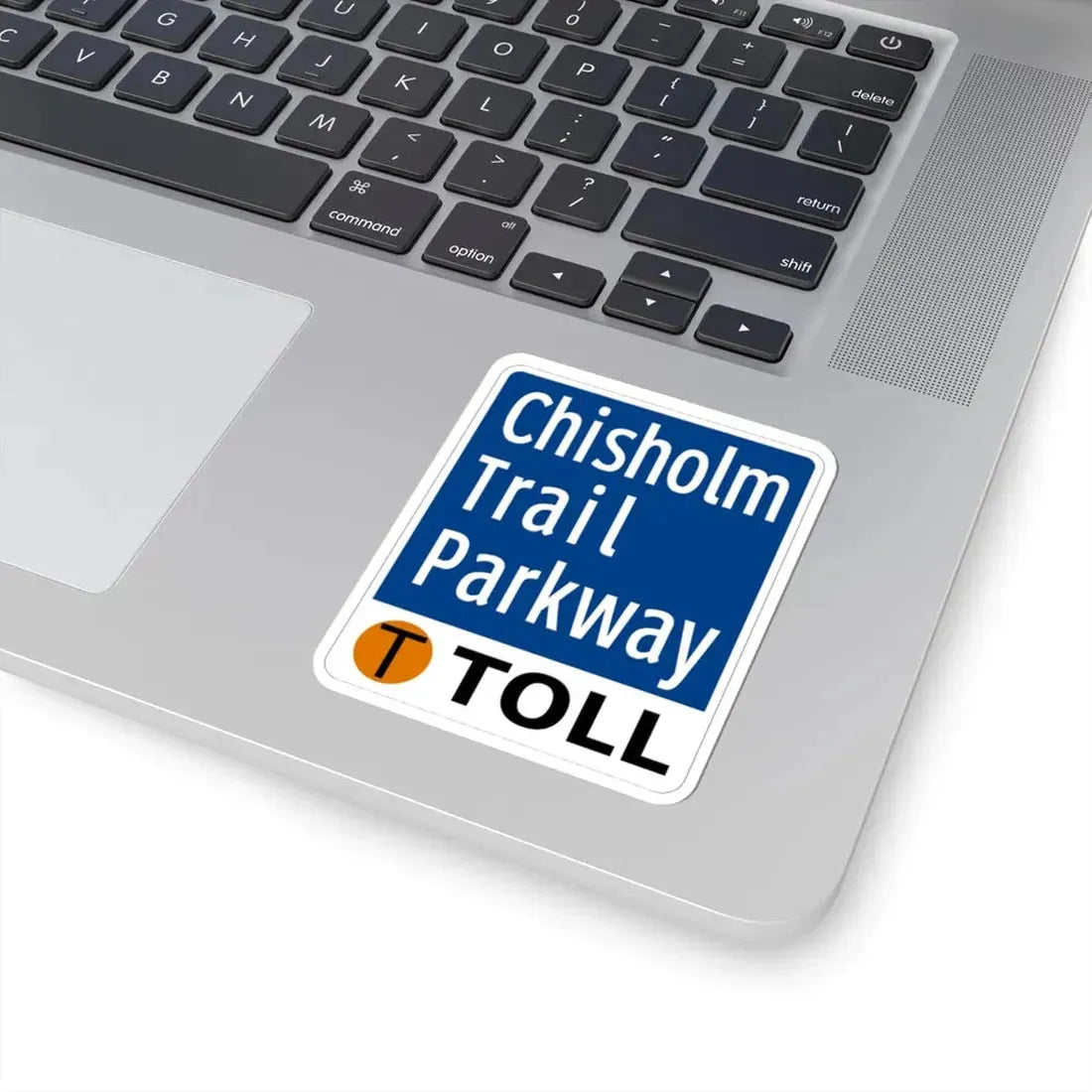 Toll Texas Chisholm Trail Parkway (Texas) (Road Sign) STICKER Vinyl Kiss-Cut Decal - The Sticker Space