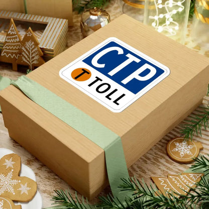 Toll Texas CTP new (Texas) (Road Sign) STICKER Vinyl Kiss-Cut Decal - The Sticker Space