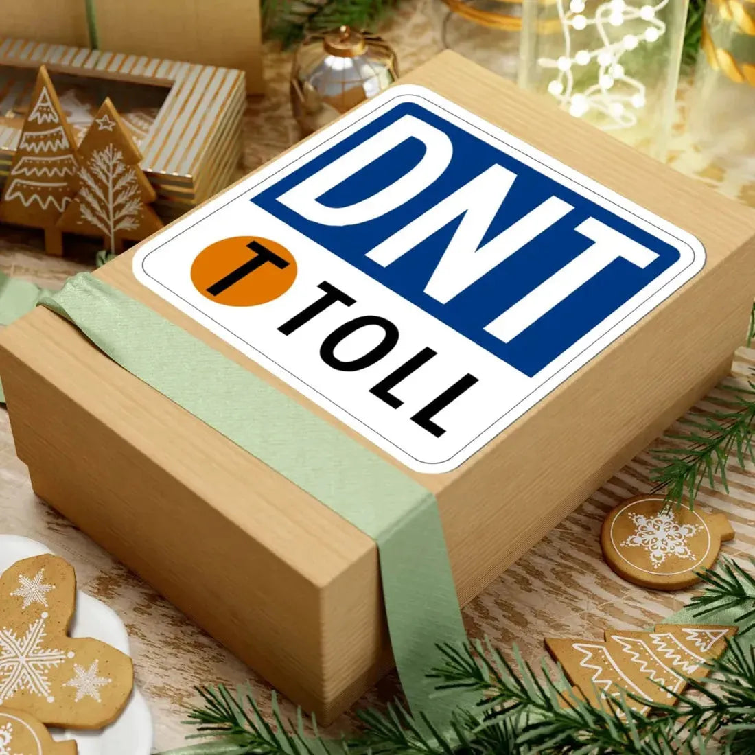 Toll Texas DNT new (Texas) (Road Sign) STICKER Vinyl Kiss-Cut Decal - The Sticker Space