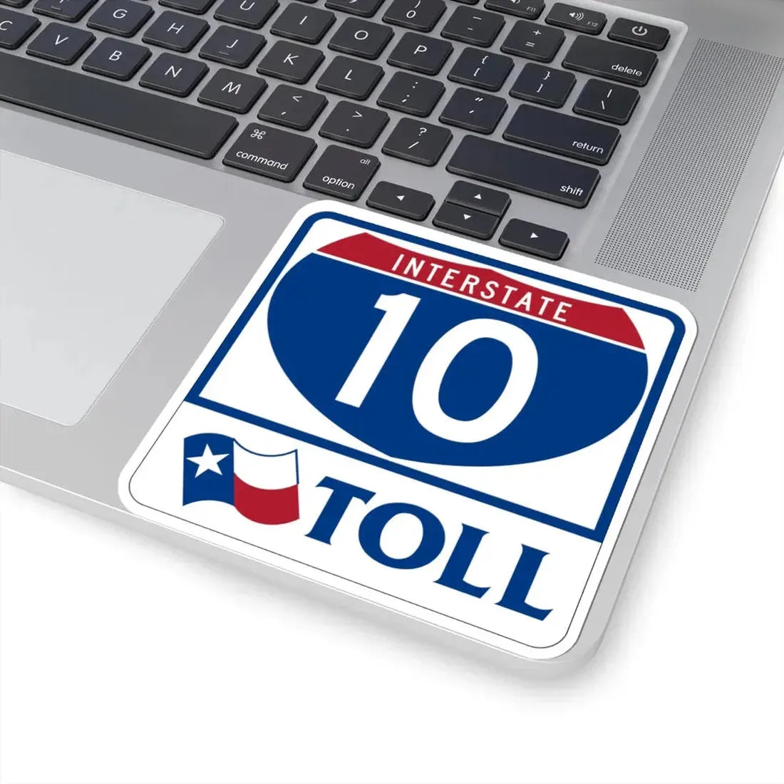 Toll Texas Interstate Highway 10 (Texas) (Road Sign) STICKER Vinyl Kiss-Cut Decal - The Sticker Space