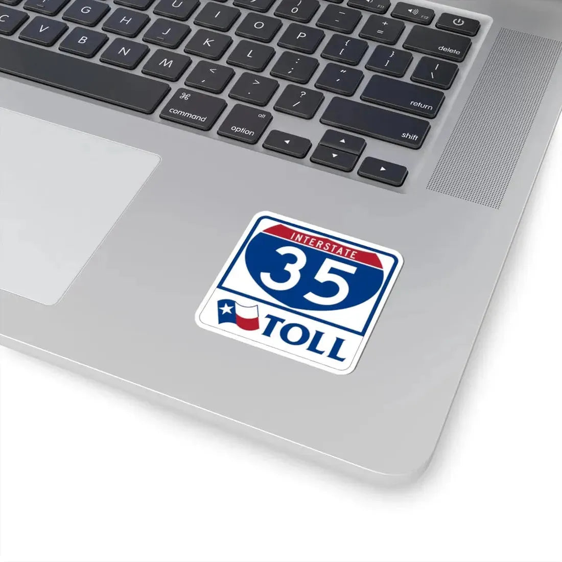 Toll Texas Interstate Highway 35 (Texas) (Road Sign) STICKER Vinyl Kiss-Cut Decal - The Sticker Space